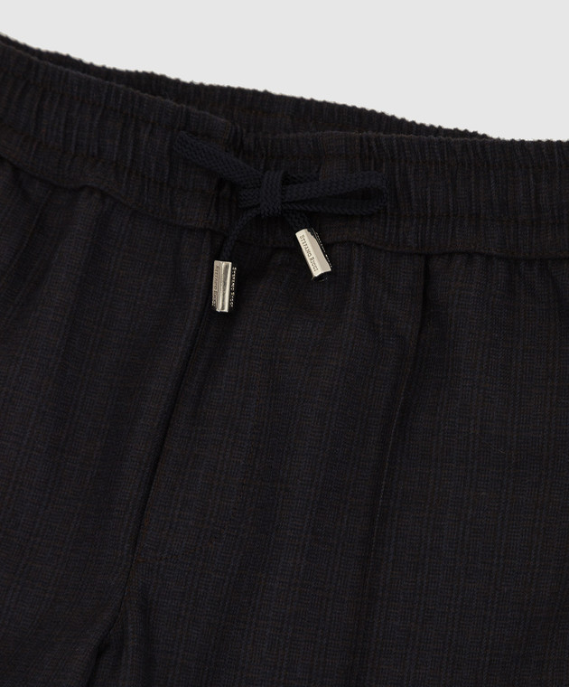 Stefano Ricci Checked wool trousers for children YAT7400040HCMF image 3