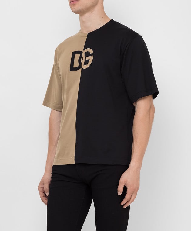 Dolce&Gabbana Футболка з емблемою логотипу G8ND7ZFU7EQ зображення 3