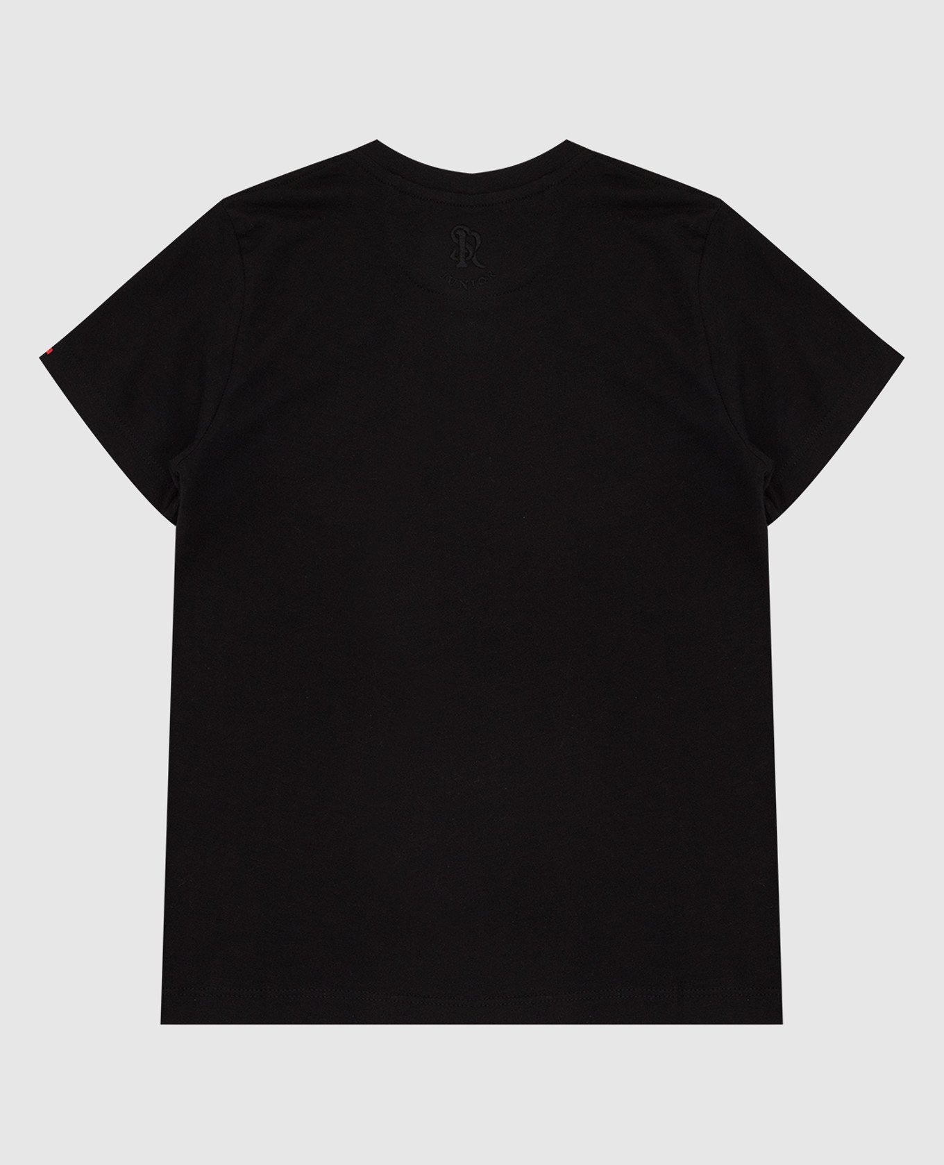 Stefano Ricci Детская черная футболка с вышивкой YNH7200130803 изображение 2