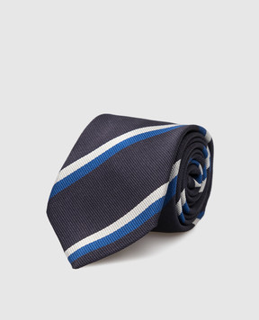 Stefano Ricci Детский шелковый галстук в полоску YCCX30103
