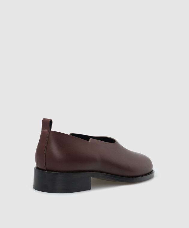 The Row Темно-коричневі шкіряні туфлі Monceau F1214RC222 зображення 4