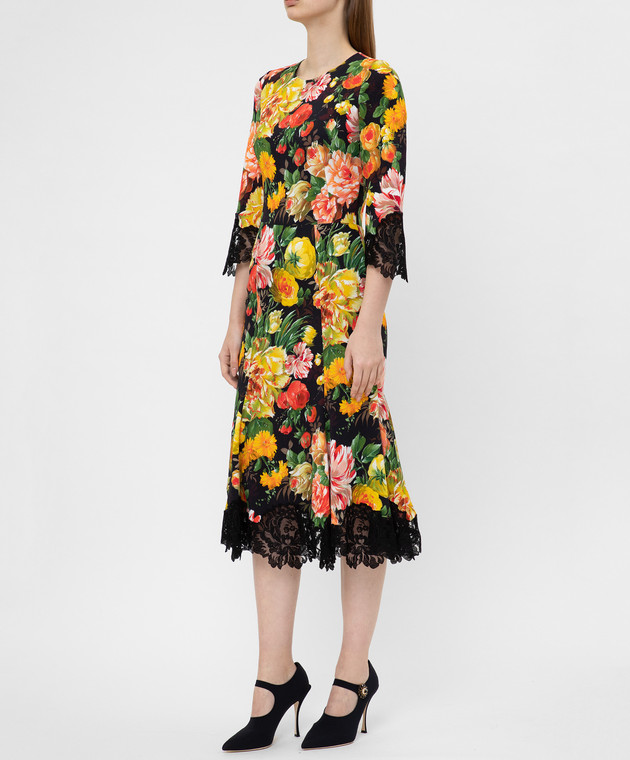 Dolce&Gabbana Платье с кружевом F6D2RTFSRJ9 изображение 3