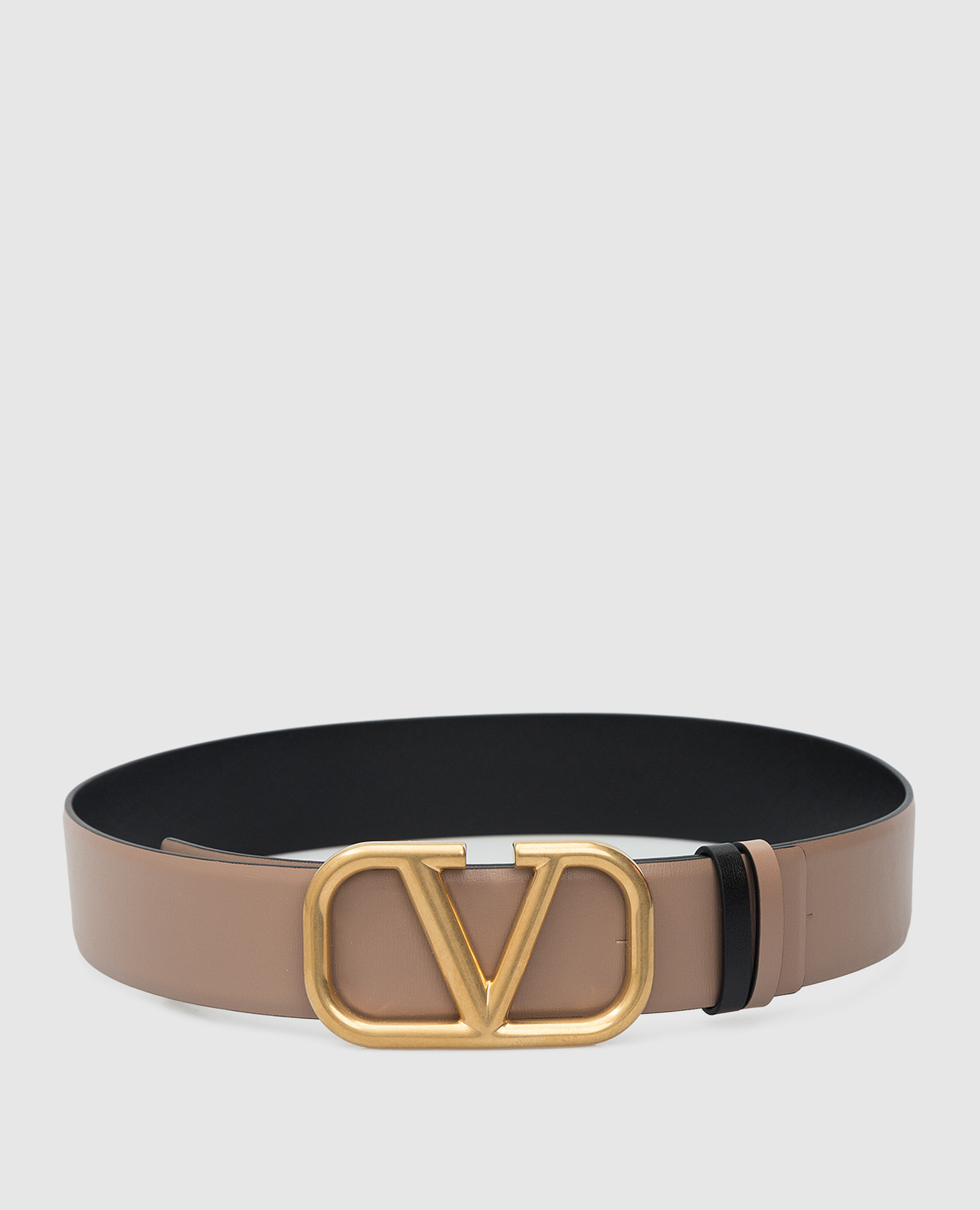 

Двусторонний кожаный ремень VLogo Signature Valentino, Бежевый, Ремни