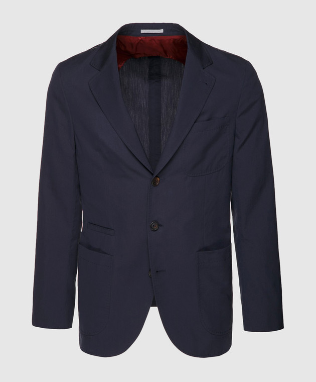 Brunello Cucinelli Темно-синий пиджак MD4007BND