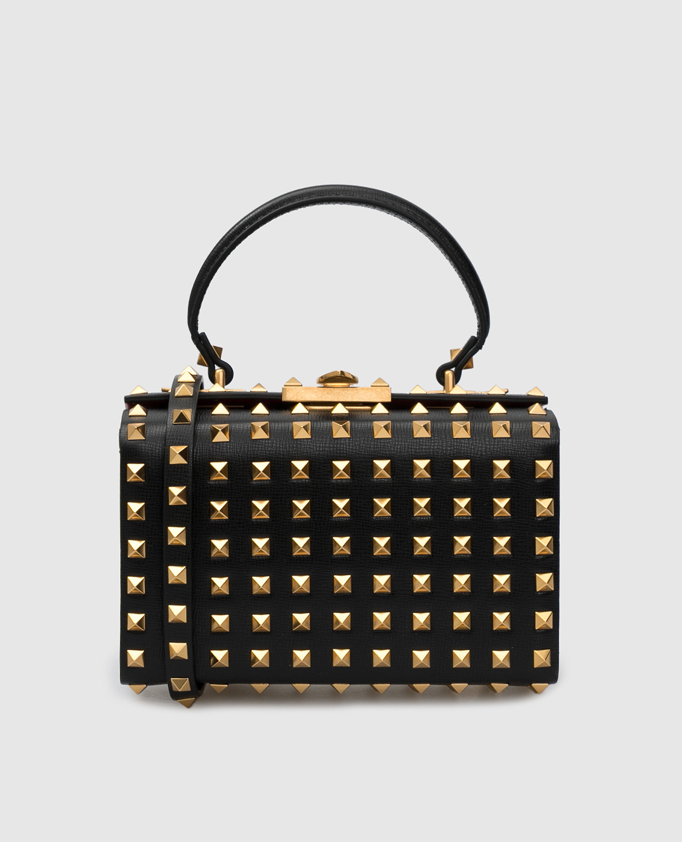 

Кожаный минодьер Rockstud Alcove, Черный, Маленькие сумки