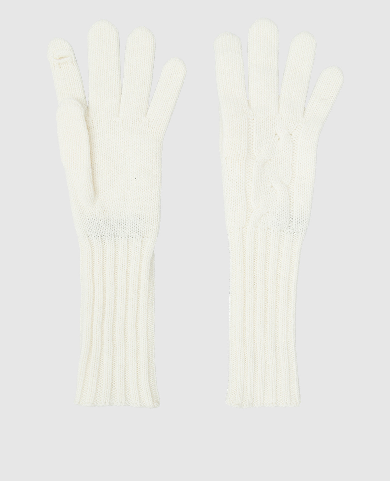 Світло-бежеві рукавички To Touch з кашеміру