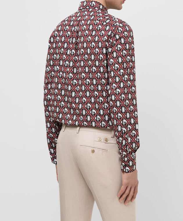 Dolce&Gabbana Бордовая рубашка G5EJ1THS5FU изображение 4