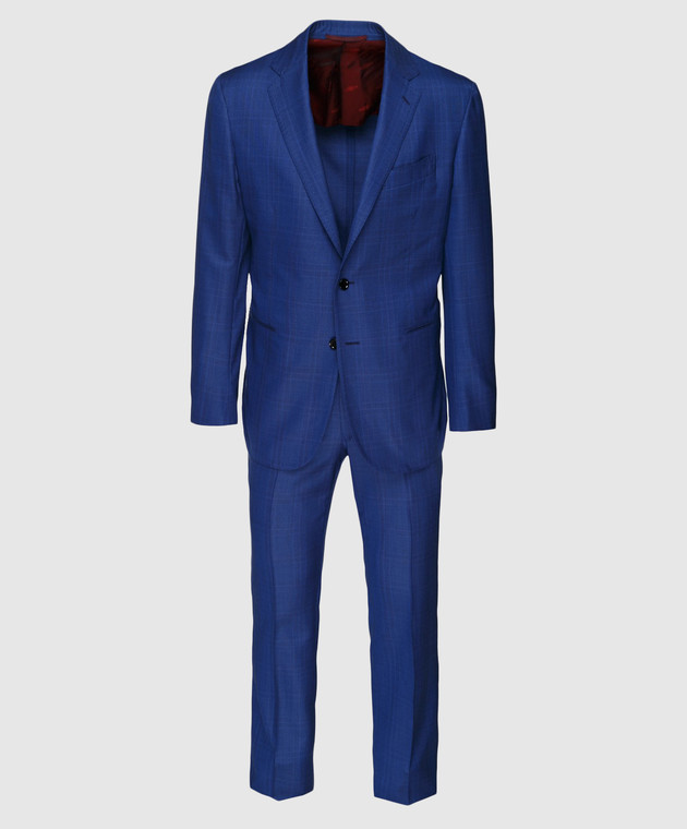 Stile Latino Синій костюм з вовни AULUCA20A21SWA14