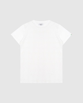 Stefano Ricci Детская белая футболка в принт YNH6S40010803