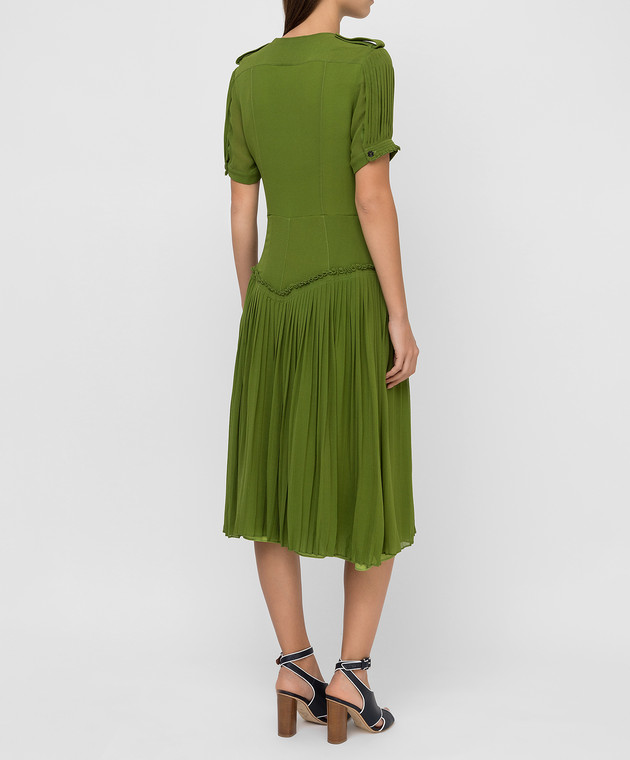 Burberry Зеленое платье из шелка 4556825 изображение 4