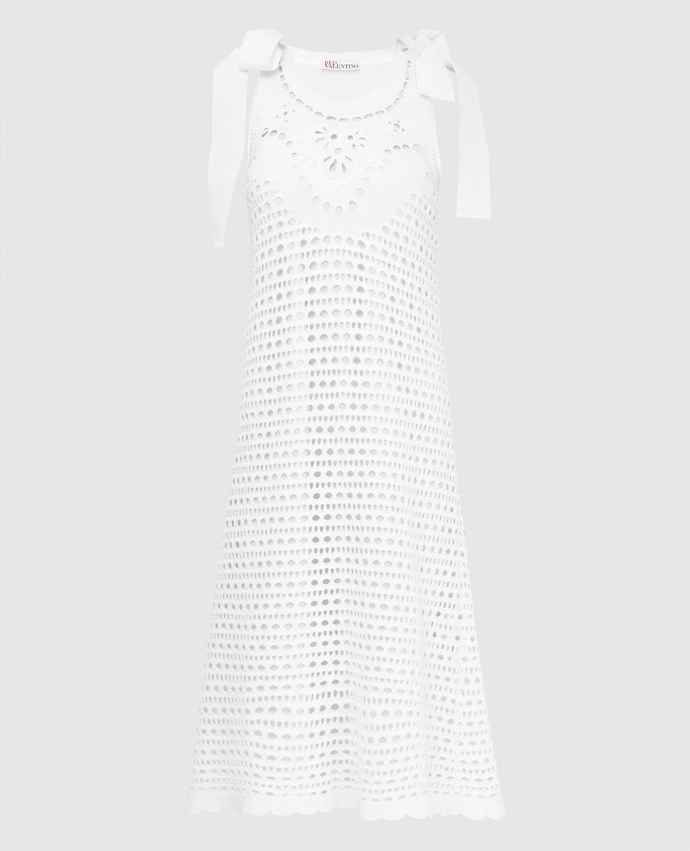 

Платье с макраме Red Valentino, Белый, Платья Миди