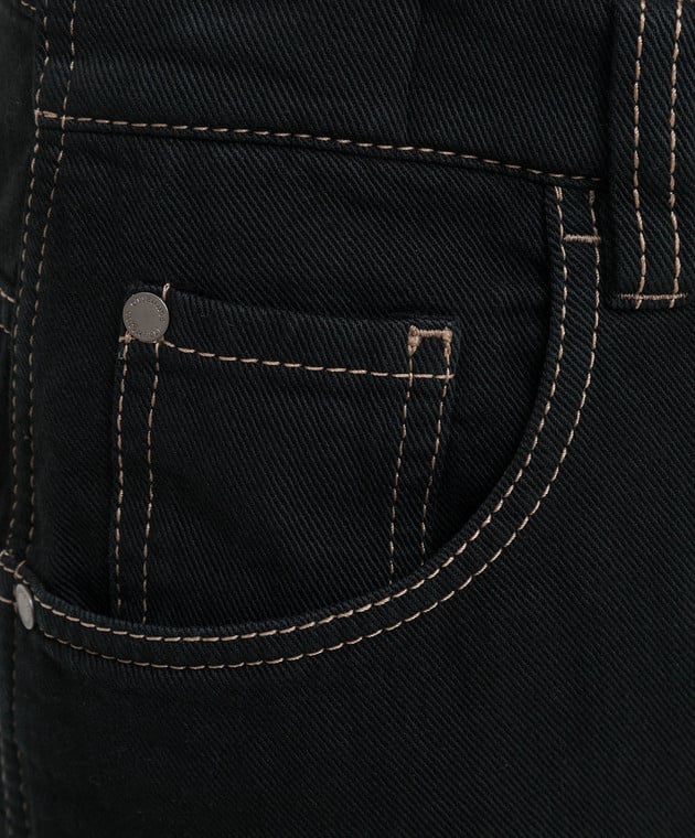 Brunello Cucinelli Чорні джинси MP93PP5596 зображення 5