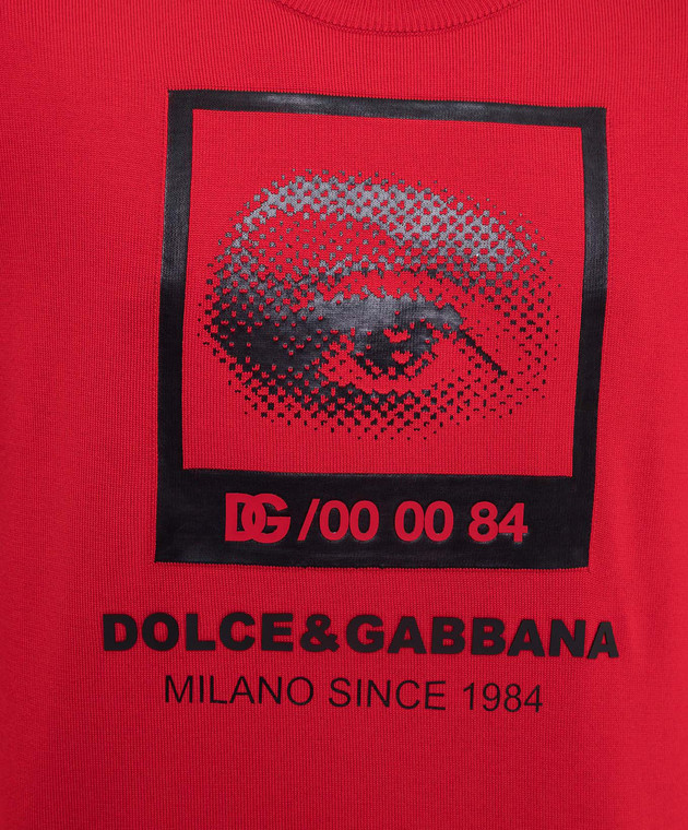 Dolce&Gabbana Джемпер из шерсти с принтом GXI25ZJCMV6 изображение 5