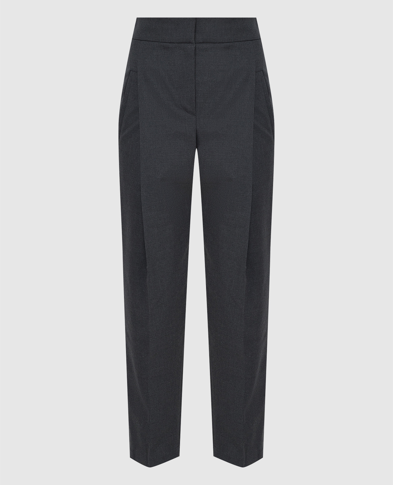 Charcoal pleated trousers