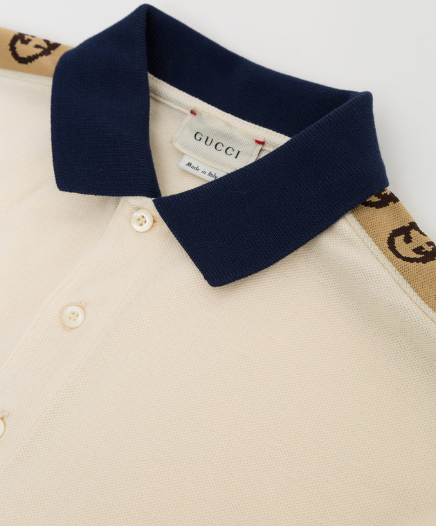 Gucci Детское поло с лампасами 620278XJCO3 изображение 3