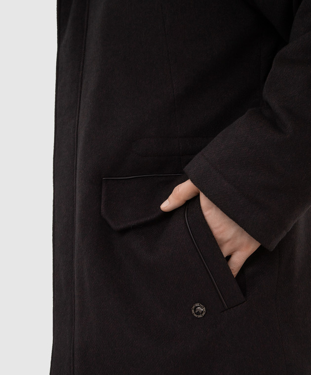 Stefano Ricci Куртка з кашеміру і шерсті на хутрі MDJ1400112WG003G зображення 5
