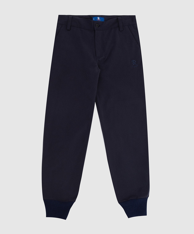 Stefano Ricci Children's dark blue trousers YAT6400050RS0001