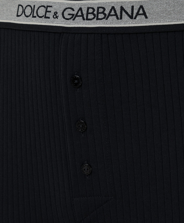 Dolce&Gabbana Чорні кальсони N6A30JFU7F4 зображення 3