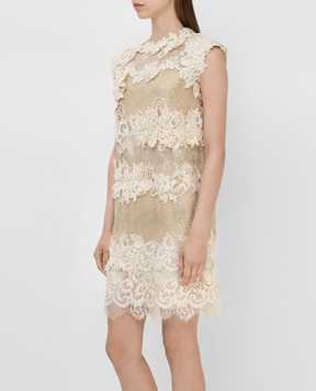 Ermanno Scervino Сукня з кристалами і мереживом D382Q737TKK