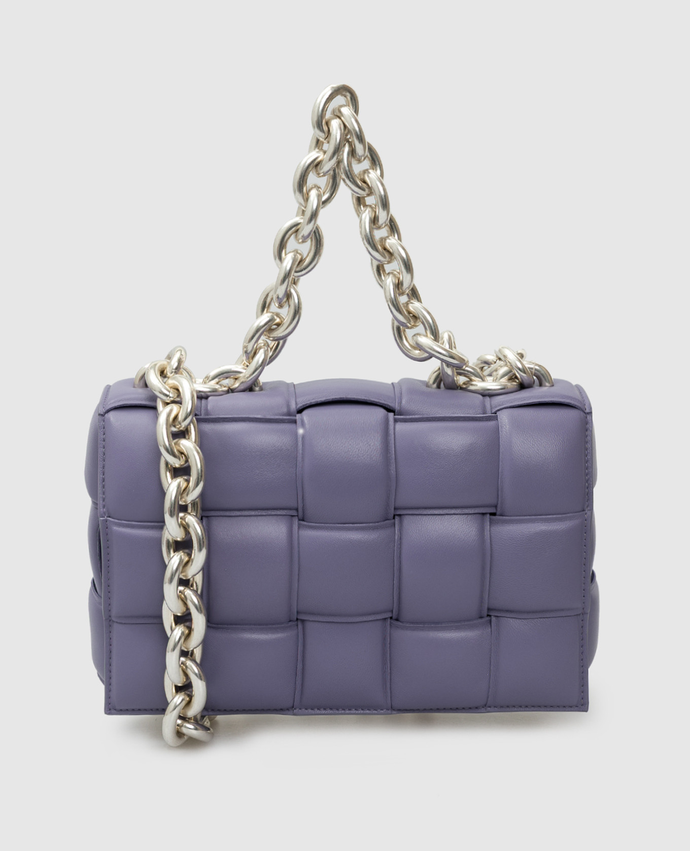 

Сиреневая кожаная сумка "Intrecciato" Bottega Veneta, Сиреневый, Сумки
