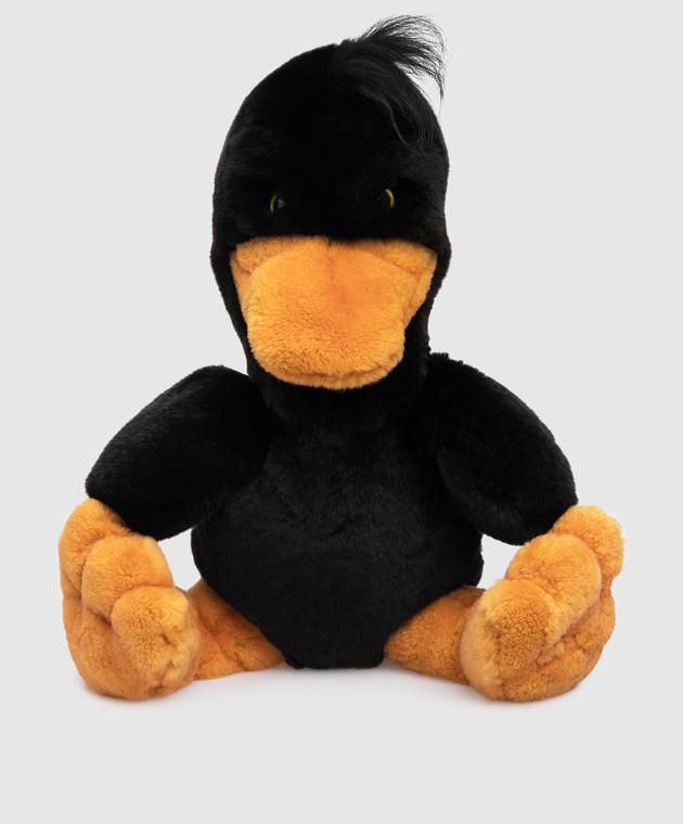 Real Furs House Дитяча чорна іграшка качка MOD69GR