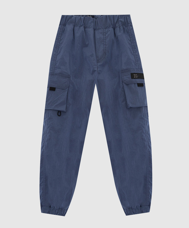 Il Gufo Children's blue cargo pants A21PL353N00721012