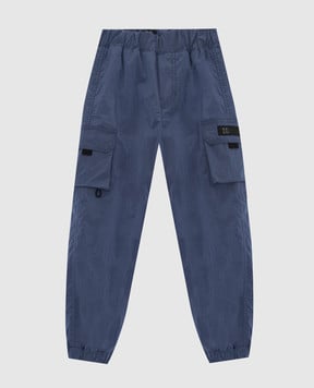 Il Gufo Детские синие брюки-карго A21PL353N00721012