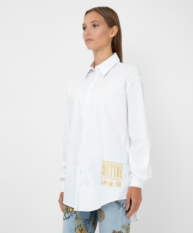 Versace Jeans Couture Рубашка с вышивкой логотипа 71HAL223N0003 изображение 3