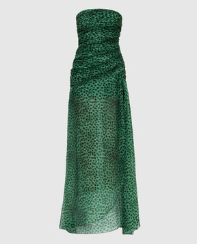 Ermanno Scervino Зеленое платье из шелка D362Q320EDZ