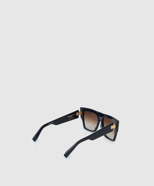 Balmain Солнцезащитные очки B-I в квадратной оправе BPS100E56 изображение 4