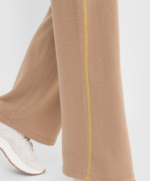 Max & Co Бежевые спортивные брюки Conferma из шерсти CONFERMA изображение 5