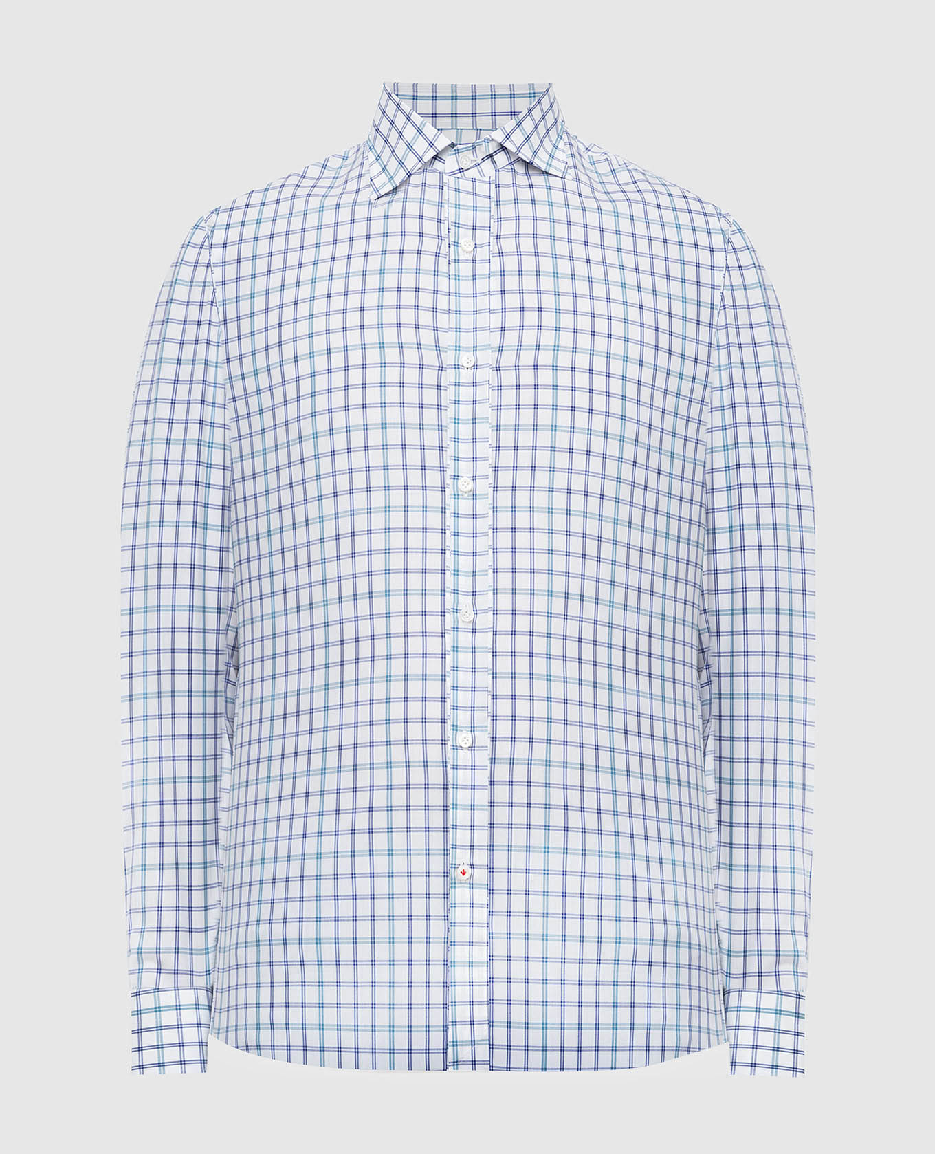 

Белая рубашка ISAIA, Белый, С принтом