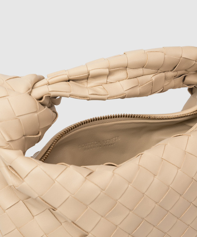BOTTEGA VENETA: Jodie hobo bag in woven nappa leather - Beige