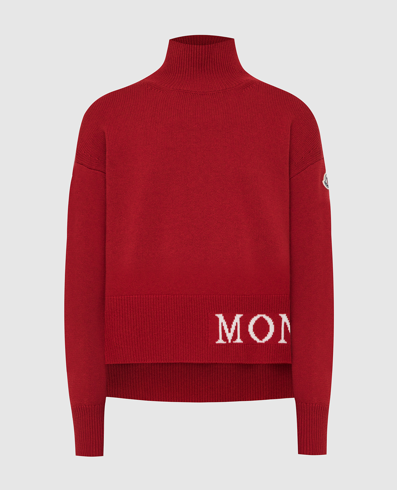 

Красный гольф из шерсти и кашемира Moncler, Свитера