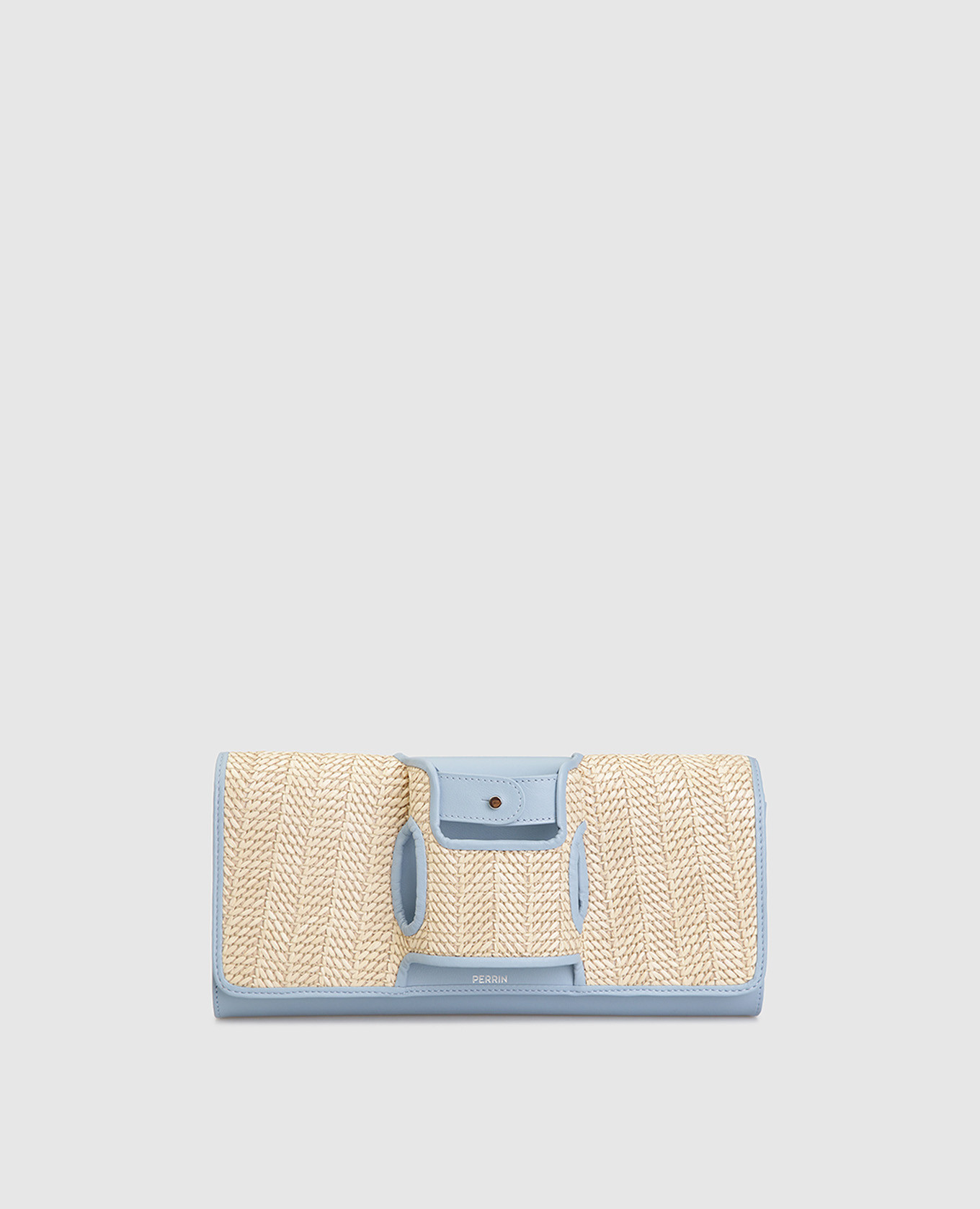 

Голубой кожаный клатч La Capitale, Клатчи