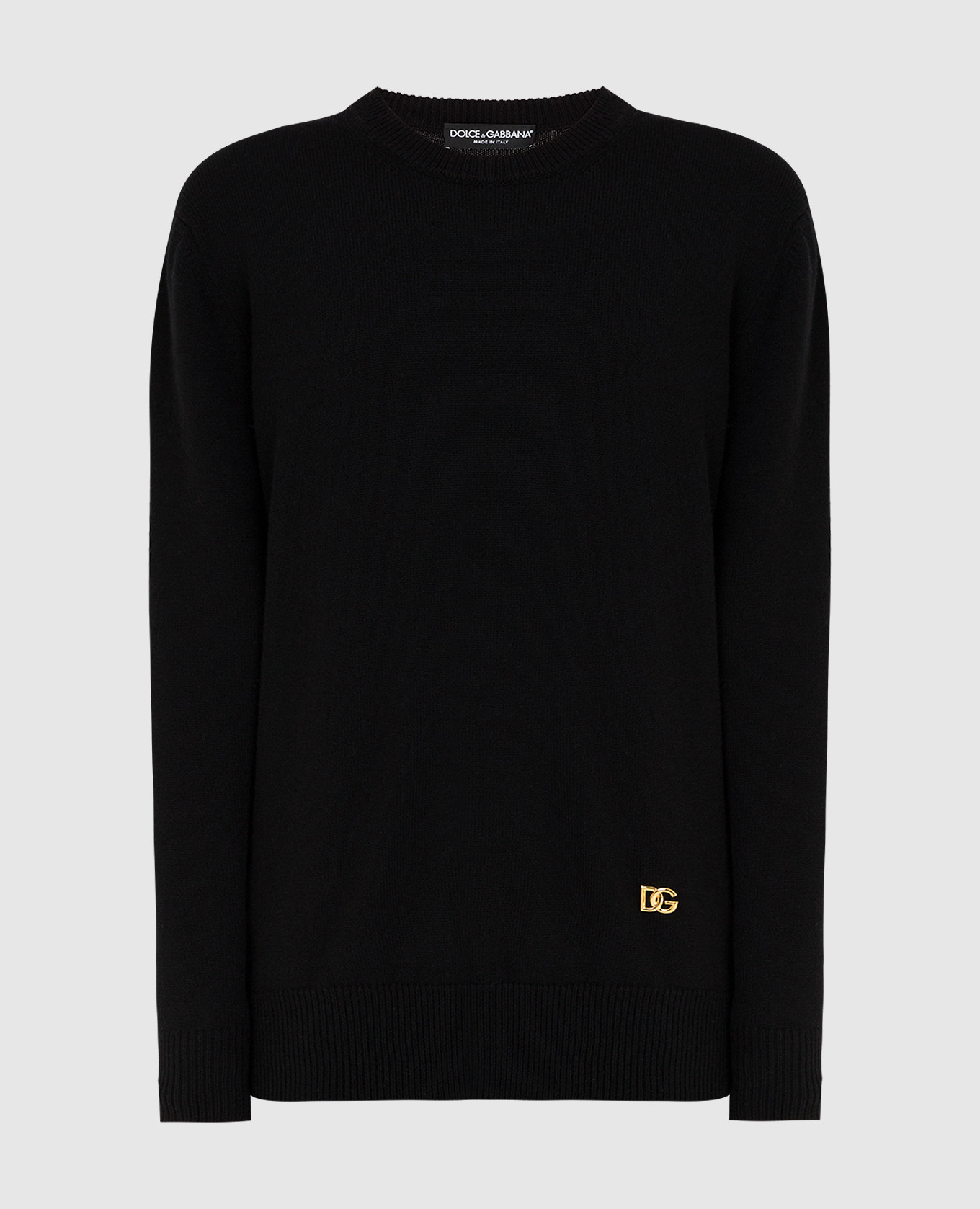 

Свитер из кашемира с эмблемой DG Dolce&Gabbana, Черный, Свитера