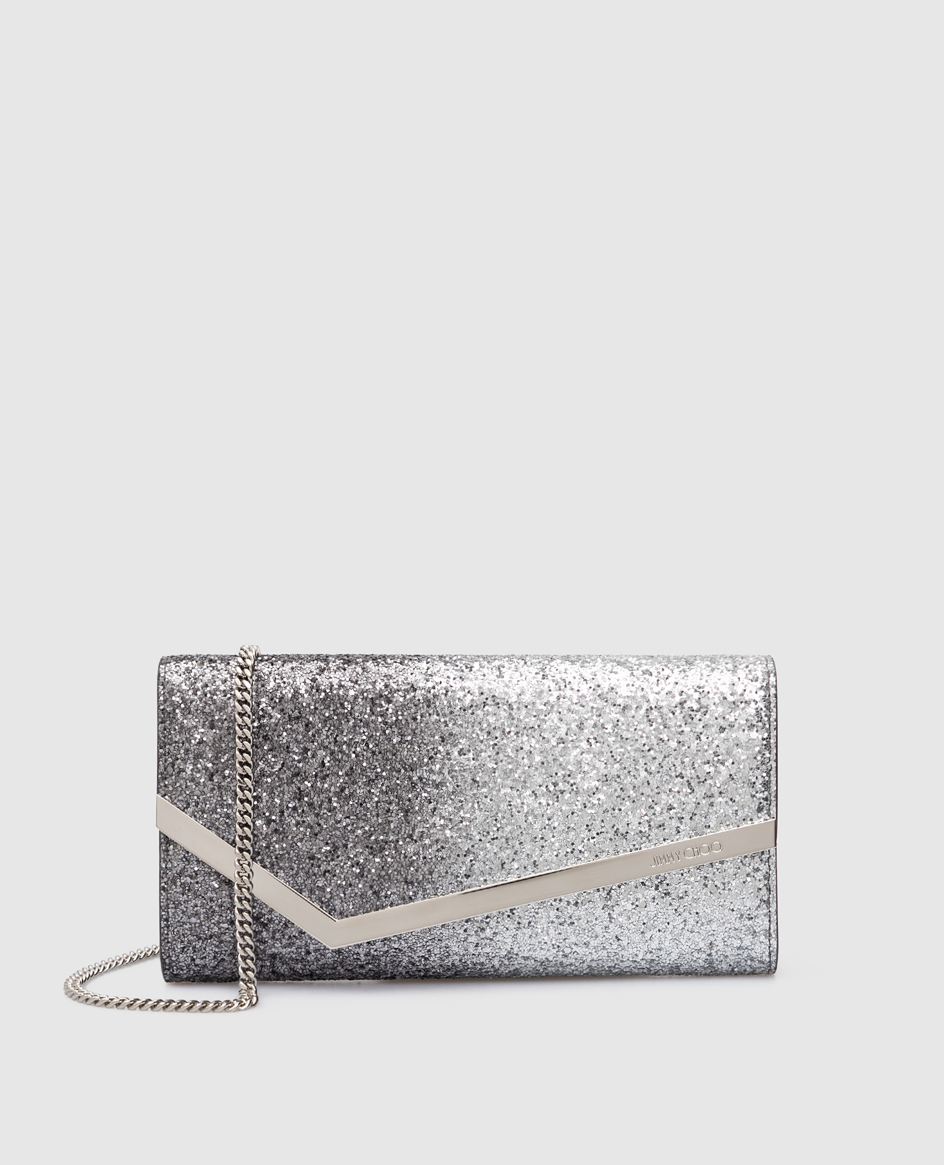 

Клатч Emmie с эффектом Glitter, Серебристый, Клатчи