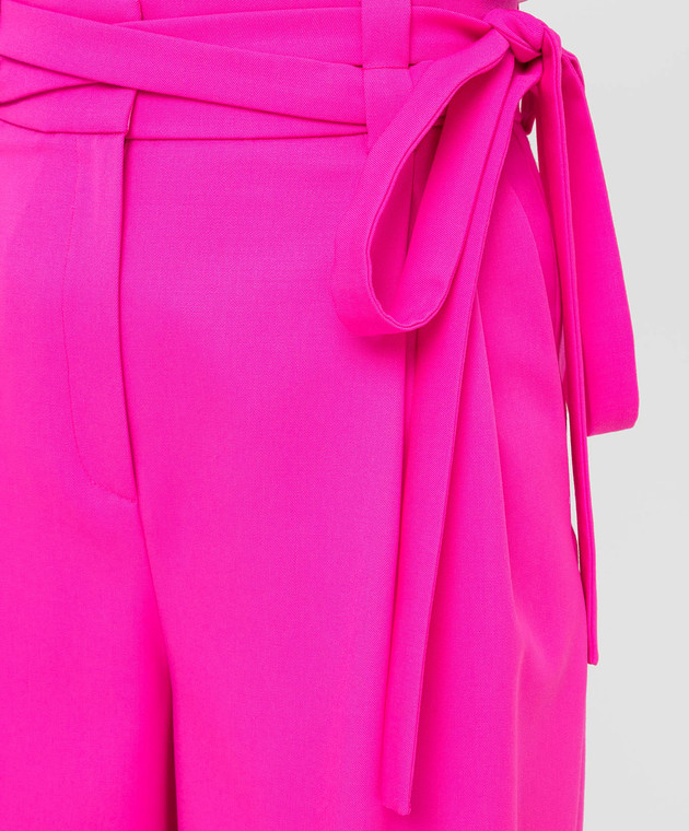 Valentino Розовые шорты из шерсти TB0RD0755JE изображение 5