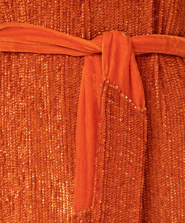 Retrofete Оранжевое платье HL202459 изображение 5