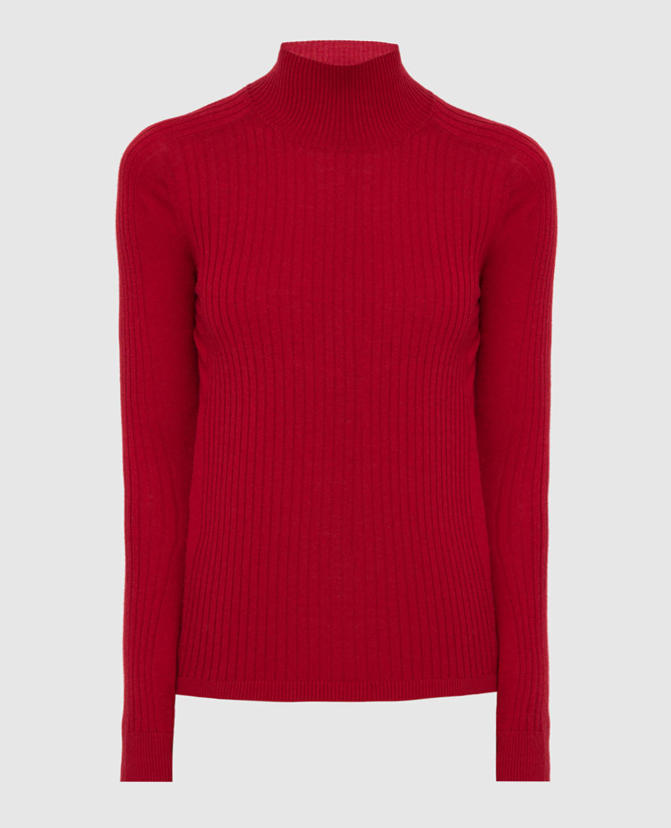 

Красный гольф Samovar из шелка и шерсти в рубчик Max Mara, Свитера
