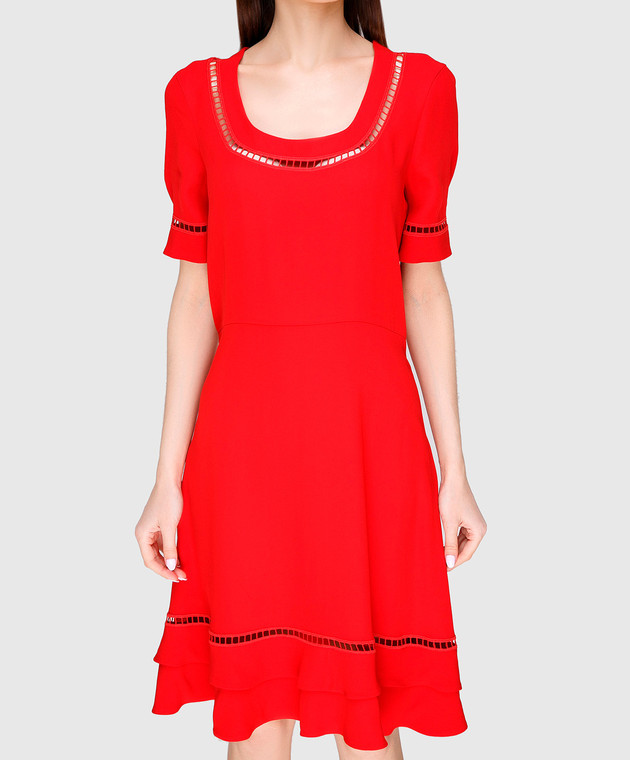Ermanno Scervino Красное платье D302Q320RVJ изображение 3