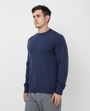 D'Uomo Milano Синий джемпер из кашемира 352N