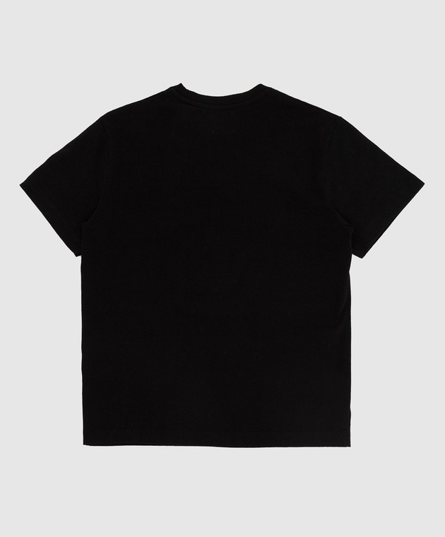Off-White Детская черная футболка с принтом Off OBAA002F21JER001 изображение 2