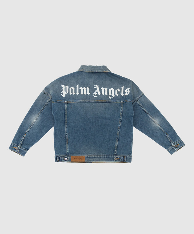 Palm Angels Детская джинсовая куртка с логотипом PBYE001F21DEN001 изображение 2