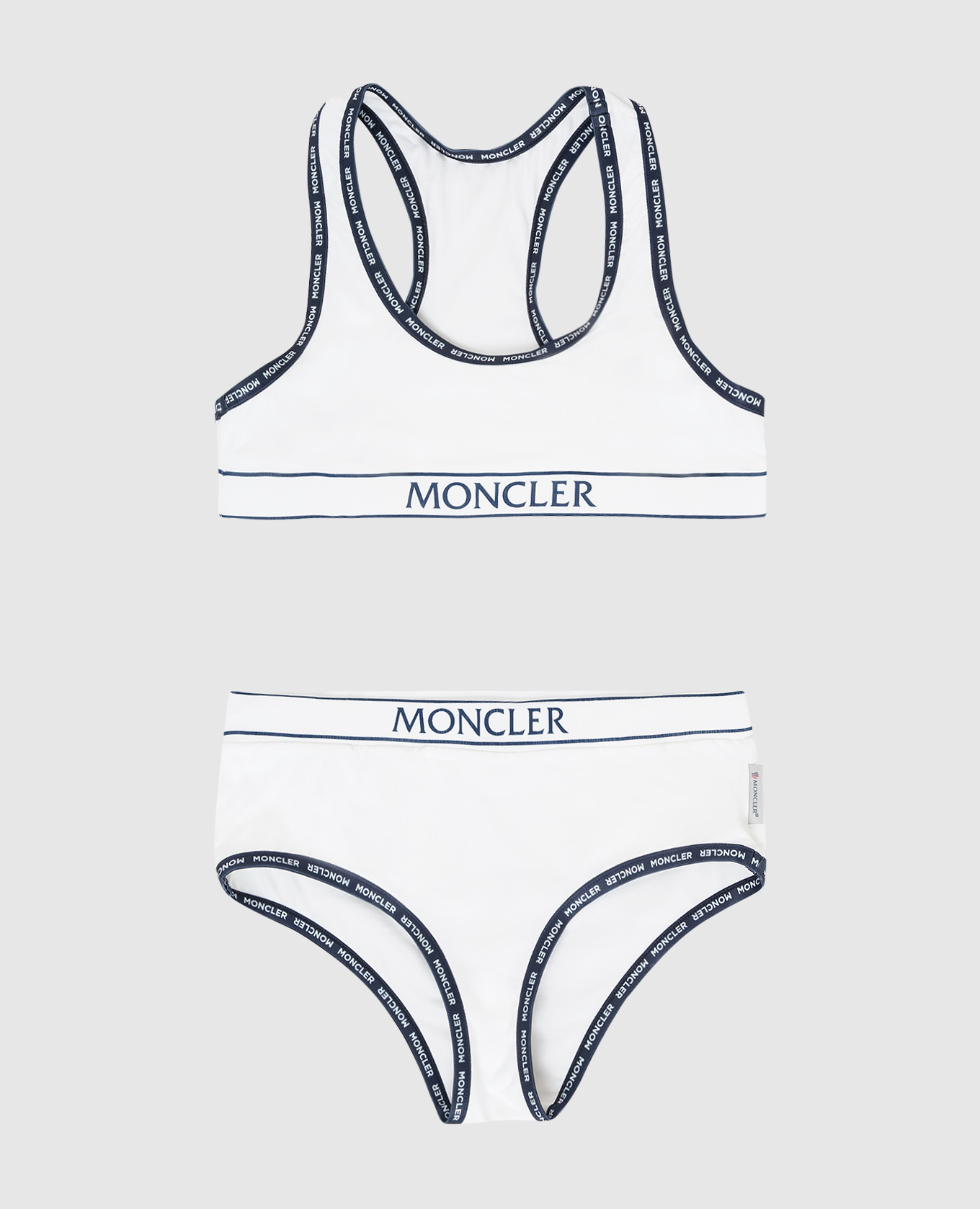 

Детский белый купальник Moncler ENFANT, Раздельные купальники
