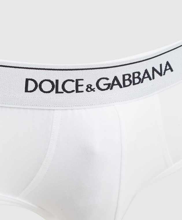 Dolce&Gabbana Набір з білих трусів M9C05JFUGIW зображення 3