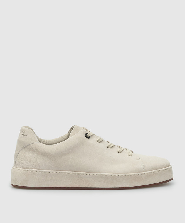Loro Piana - Nuages Light Beige Suede Sneakers FAL2900 buy at Symbol