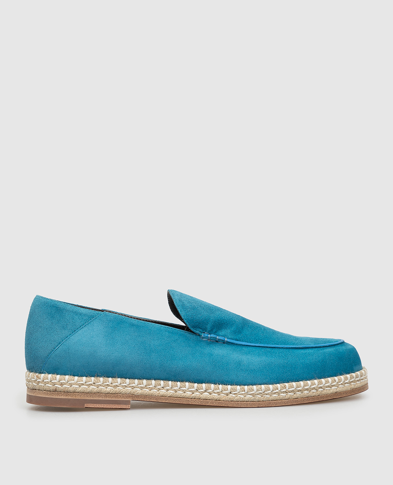 Light Blue Suede Loafers ChangeClear
