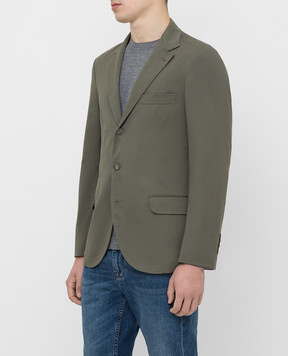 Brunello Cucinelli Зеленый жакет ML4727BTD