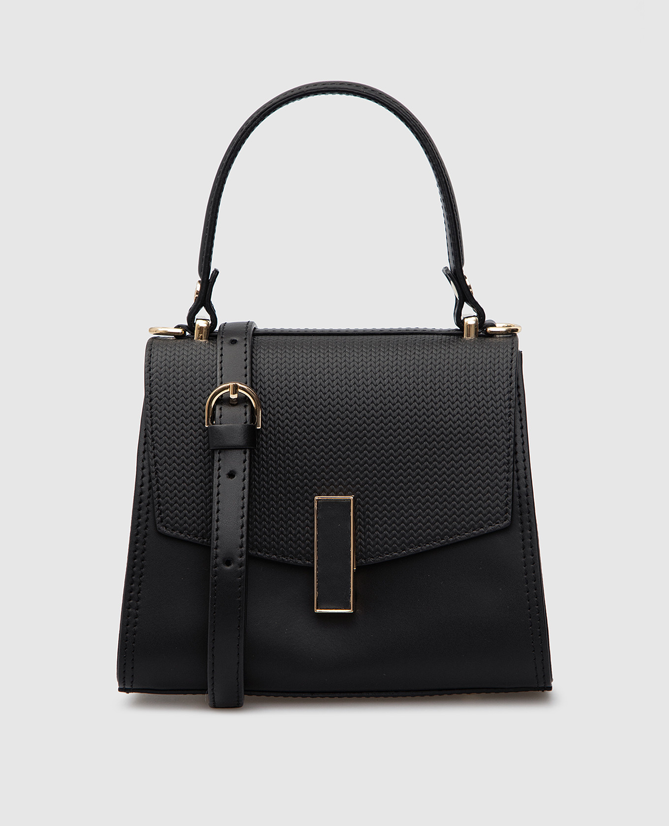 

Черная кожаная сумка-мини Ruga, Черный, Маленькие сумки